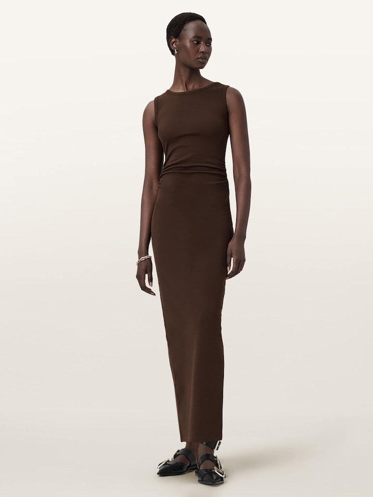 AllSaints Brown Katarina Dress - Image 1 of 6 AllSaints Brown Katarina Dress - Image 1 of 6