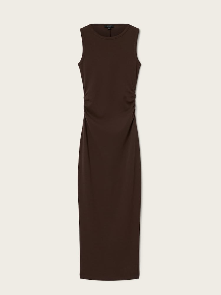 AllSaints Brown Katarina Dress - Image 6 of 6 AllSaints Brown Katarina Dress - Image 6 of 6