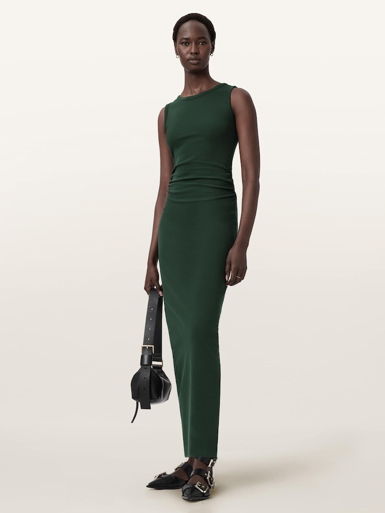 AllSaints Green Katarina Dress - Image 2 of 5 AllSaints Green Katarina Dress - Image 2 of 5