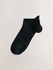 Black 'N' Swirl Logo Back Embroidered Motif Trainer Socks 4 Pack - Image 7 of 8