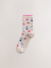 Seaside Conversational Ankle Socks 4 Pack - Image 5 of 7
