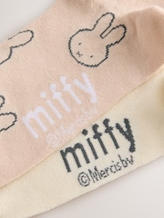 Oatmeal/Neutral Miffy License Ankle Socks 2 Pack - Image 5 of 5