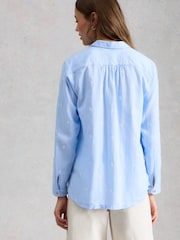 White Stuff Blue Sophie Cotton Shirt - Image 2 of 6