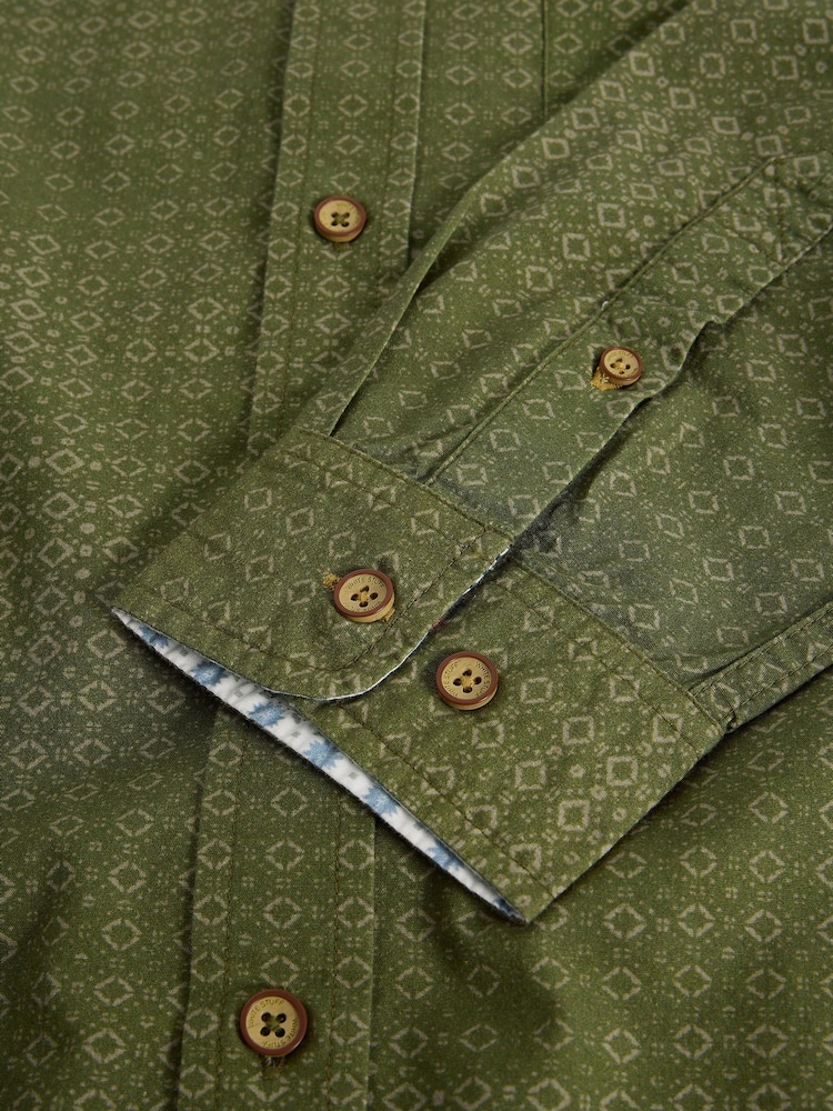 قميص Finsbury بطبعة هندسية من White Stuff - Image 2 of 2