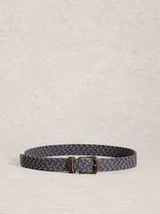 White Stuff Blue Woven Elasticated Belt - Image 2 of 3