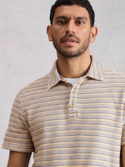 White Stuff White Hadley Stripe Polo Shirt - Image 4 of 6