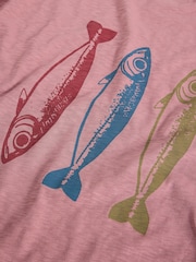 White Stuff Abersoch Hook Graphic T-Shirt - תמונה 2 מתוך 2