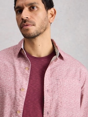 White Stuff Pink Finsbury Swim Fish Print Shirt - Image 3 of 6