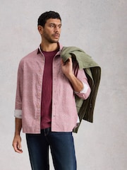 White Stuff Pink Finsbury Swim Fish Print Shirt - Image 4 of 6