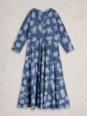 White Stuff Blue Tabitha Jersey Dress - Image 5 of 6