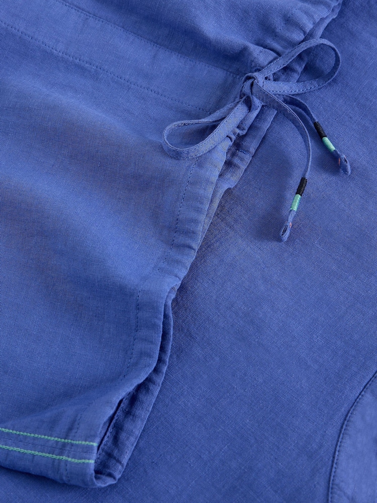 White Stuff Blue Nicole Linen Blend Top - Image 6 of 6