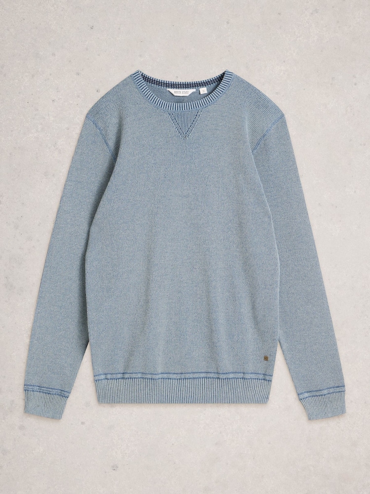 White Stuff Blue Attadale Crew Neck Jumper - Image 1 of 2 White Stuff Blue Attadale Crew Neck Jumper - Image 1 of 2