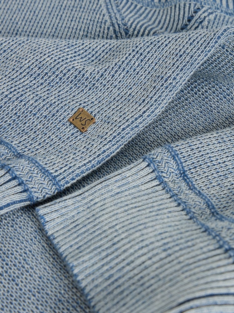 White Stuff Blue Attadale Crew Neck Jumper - Image 2 of 2 White Stuff Blue Attadale Crew Neck Jumper - Image 2 of 2