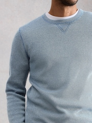 Azul - Jersey de cuello redondo Attadale de White Stuff - Imagen 4 de 6