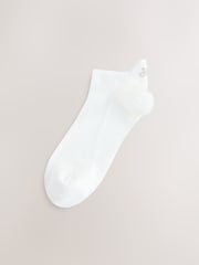 White 'N' Swirl Logo Back Embroidered Motif Trainer Socks 4 Pack - Image 4 of 7