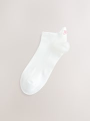 White 'N' Swirl Logo Back Embroidered Motif Trainer Socks 4 Pack - Image 5 of 7