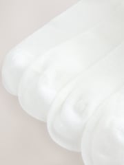 White 'N' Swirl Logo Back Embroidered Motif Trainer Socks 4 Pack - Image 6 of 7