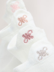 White 'N' Swirl Logo Back Embroidered Motif Trainer Socks 4 Pack - Image 7 of 7