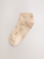 Pastel Floral Trainer Socks 4 Pack - Image 2 of 7