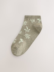 Pastel Floral Trainer Socks 4 Pack - Image 3 of 7