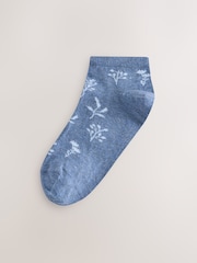 Pastel Floral Trainer Socks 4 Pack - Image 4 of 7