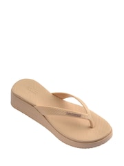 Havaianas Gold High Platform Flip Flops - Image 4 of 6