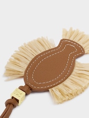 Katie Loxton Brown Raffia Fish Bag Charm - Image 4 of 4