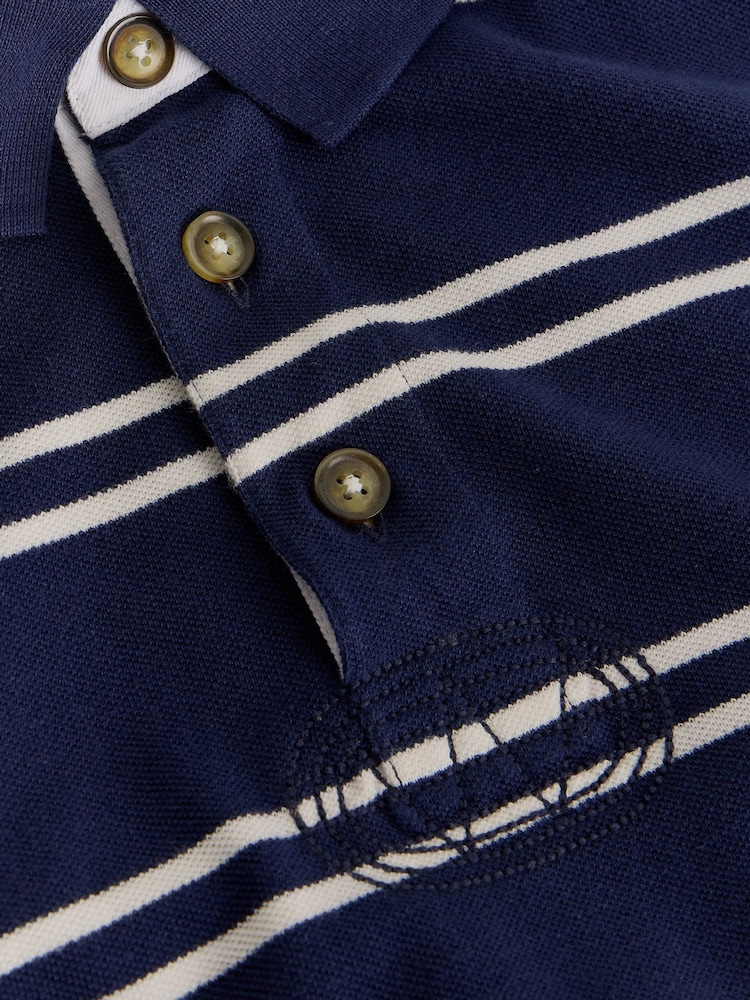 White Stuff Blue Porth Pique Rugby Sweat Top - Image 7 of 7 White Stuff Blue Porth Pique Rugby Sweat Top - Image 7 of 7