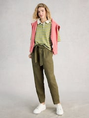 White Stuff Green Ruby Rugby Top - Image 3 of 6