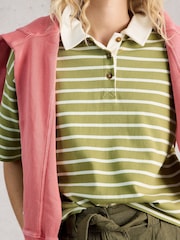 White Stuff Green Ruby Rugby Top - Image 4 of 6