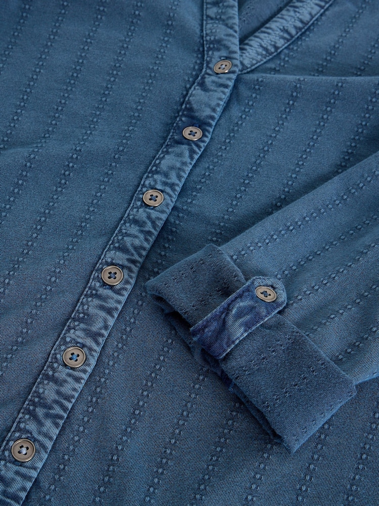 White Stuff Blue Annie Indigo Jersey Shirt - Image 6 of 6 White Stuff Blue Annie Indigo Jersey Shirt - Image 6 of 6