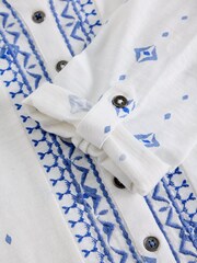 White Stuff Pearl White Annie Jersey Shirt - Image 2 of 2