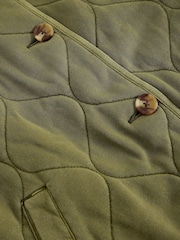 Vert - Veste matelassée en jersey Anya de White Stuff - Image 6 sur 6