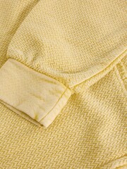 White Stuff Yellow Herringbone Sweat Top - Image 6 of 6