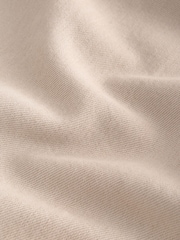 Ecru White Barrel Fit Elasticated Joggers With Linen - Image 10 of 10
