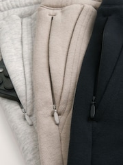 Hollister Above-The-Knee Baggy Fleece Logo Shorts 3 Pack - Imaginea 2 din 2