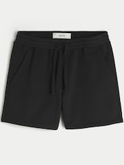 Hollister Black Mid-Thigh Fleece Shorts - Image 1 of 1
