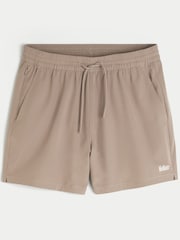 Hollister Brown Mid-Thigh Hybrid Active Shorts - Image 4 of 4