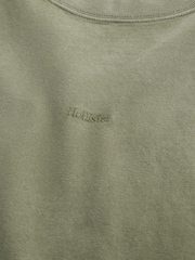 Зеленый - Hollister Heavyweight Boxy T-Shirt With Micro Logo - Изображение 2 2