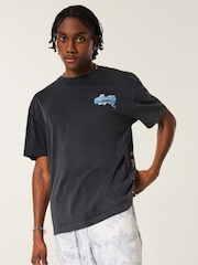 Hollister Black F1 Nissan Backprint Graphic Crew Neck Short Sleeve T-Shirt - Image 2 of 4