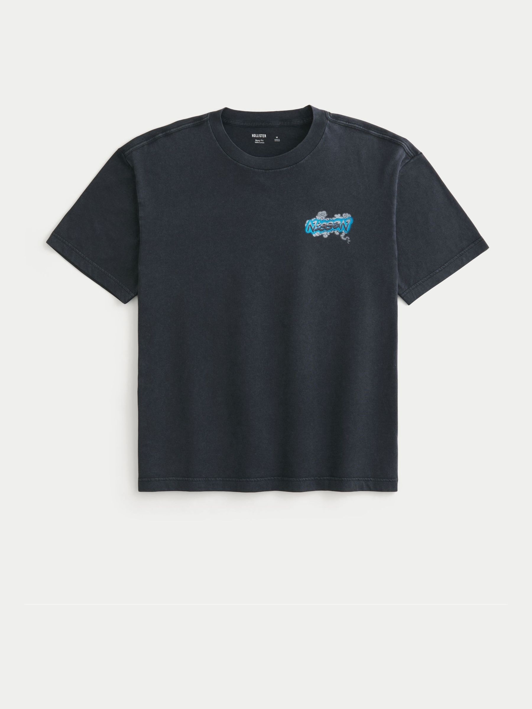 【main story】 26SS Tシャツ 4Y Buy Hollister Black F1 Nissan Backprint Graphic Crew Neck Short