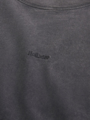 Черный - Hollister Heavyweight Boxy T-Shirt With Micro Logo - Изображение 2 2