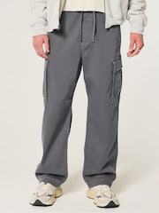 رمادي - Hollister Relaxed Cargo Joggers - صورة 2 من 6