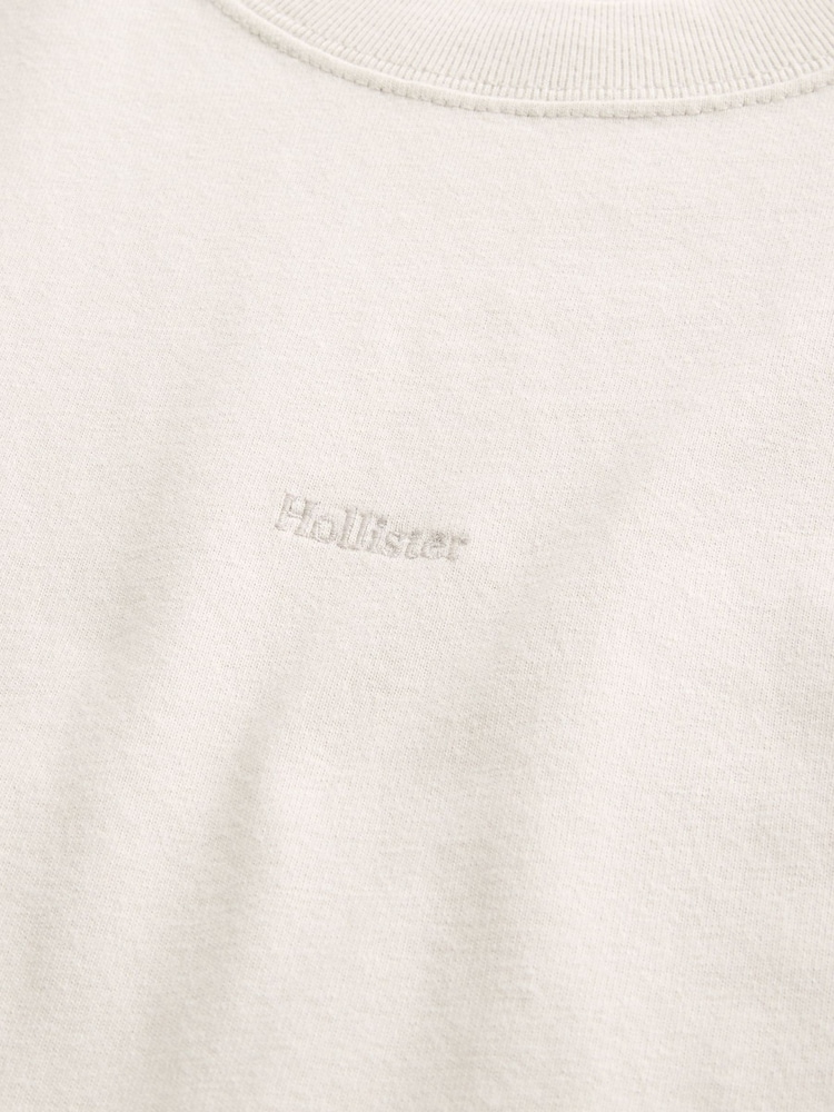 Hollister Natural Micro Logo T-Shirt - Image 4 of 4