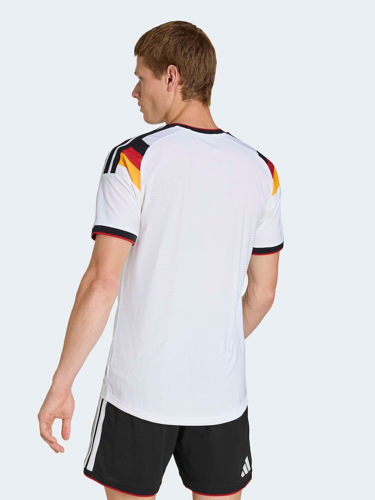 adidas White Germany 26 Home Authentic Football Shirt - Image 2 of 8