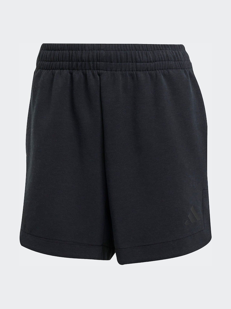 adidas Black Soft Lux Loose Shorts - Image 6 of 6
