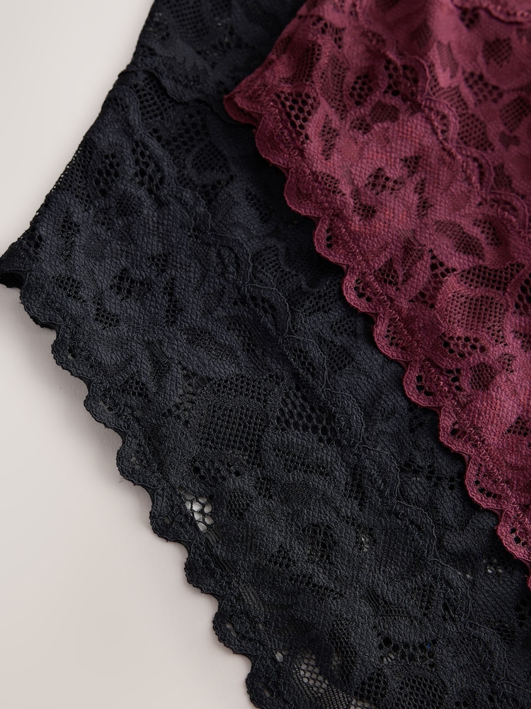 Chocolate Brown High Rise High Leg All Over Lace Knickers 5 Pack - Image 11 of 11 Chocolate Brown High Rise High Leg All Over Lace Knickers 5 Pack - Image 11 of 11