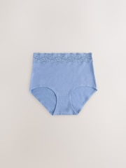 Pastels - Lot de 7 culottes en coton et dentelle - Image 8 sur 13