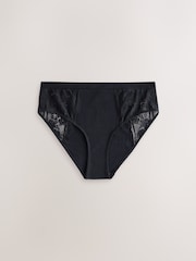 Black/White/Pink High Waist Modal & Lace Knickers 7 Pack - Image 7 of 13