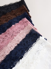 Multi Brazilian Modal Blend Rib Knickers 7 Pack - Image 12 of 13